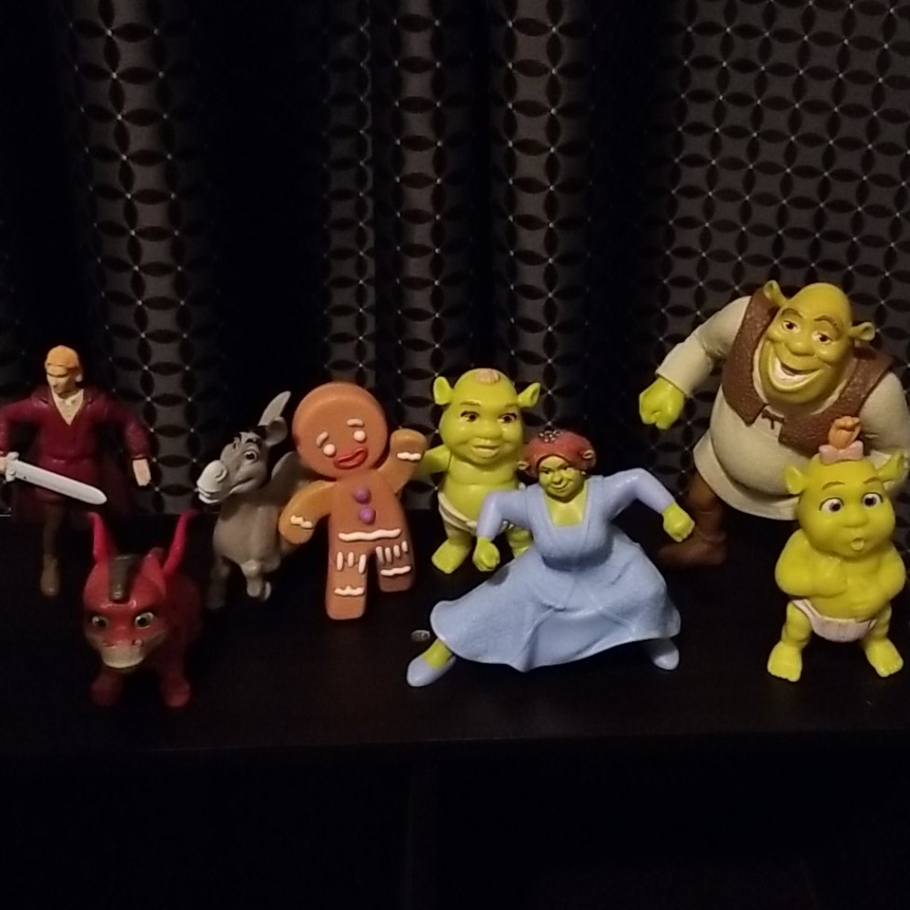 Shrek Happy Meal Toys.